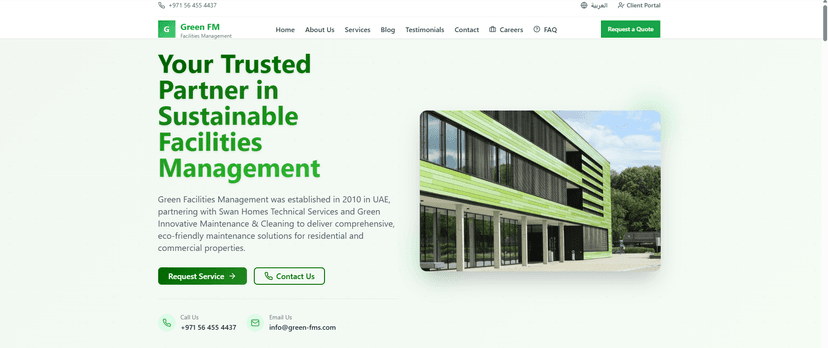 Green FMS system interface