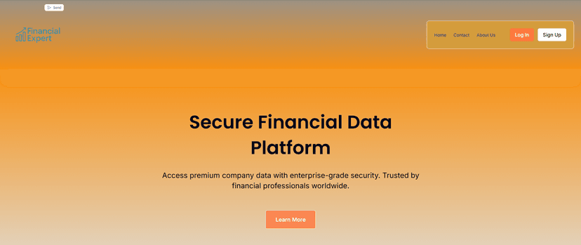 Financial Expert dashboard