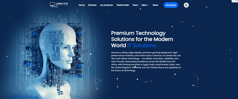 Zainab Star homepage